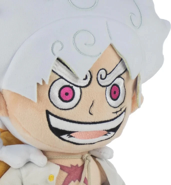 Lodër pelushi Barrado One Piece Luffy Gear 5 34 cm, multicolor
