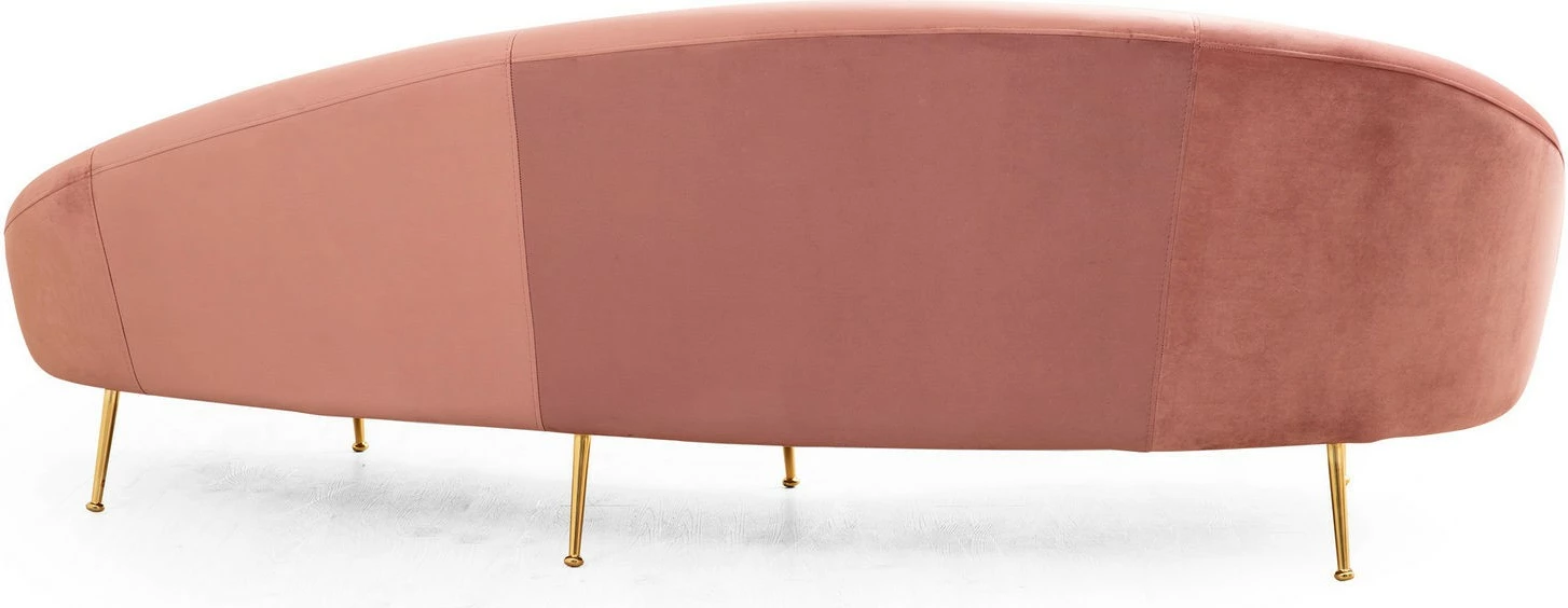 Divan treshe Atelier del Sofa, Eses majtas, rozë
