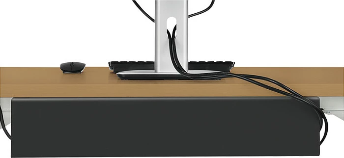 Mbajtës kabllosh LogiLink KAB0070, për tavolinë, çelik, i zi