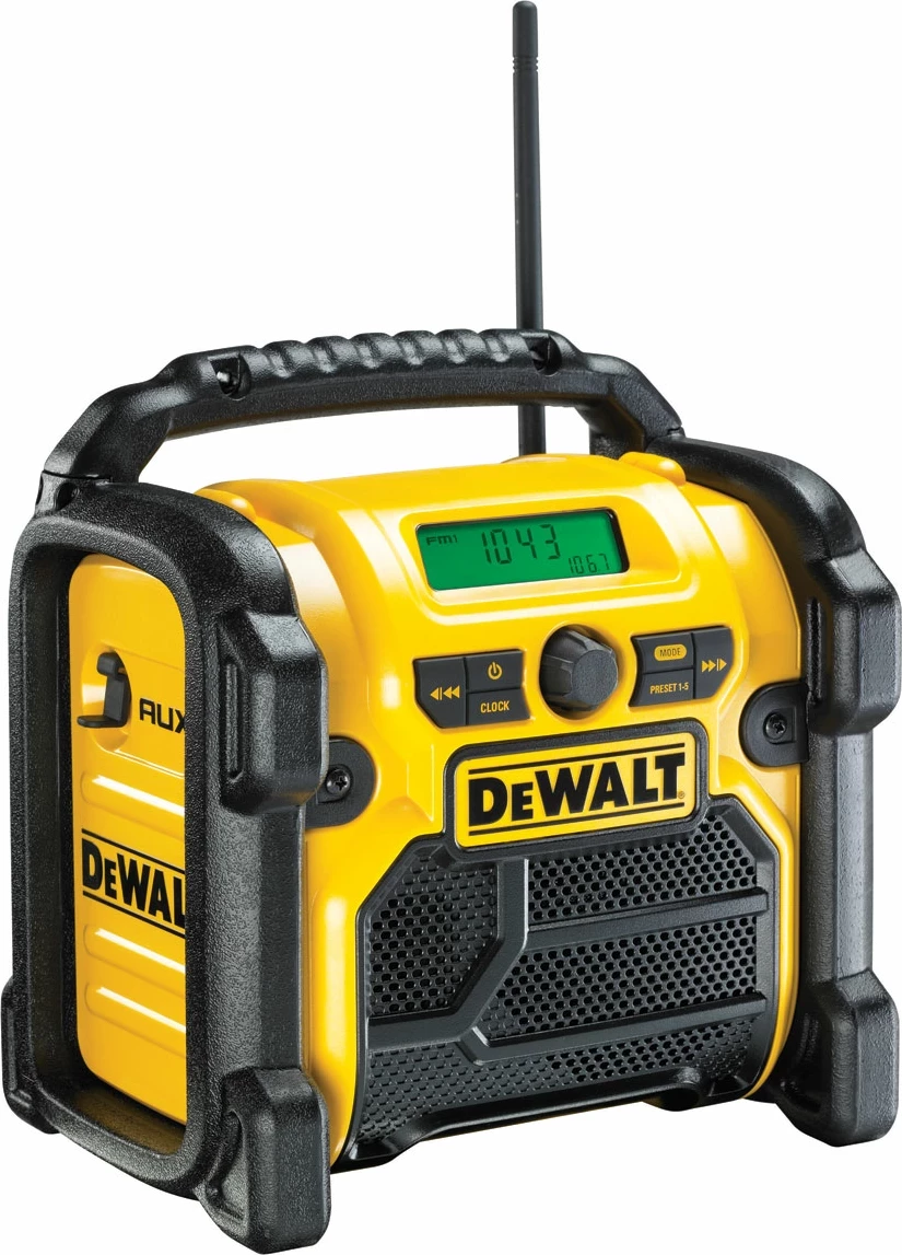 Radio digjitale FM/AM DeWalt DCR019 XR Li-Ion, AC/DC, AUX 3.5 mm, e verdhë/zezë