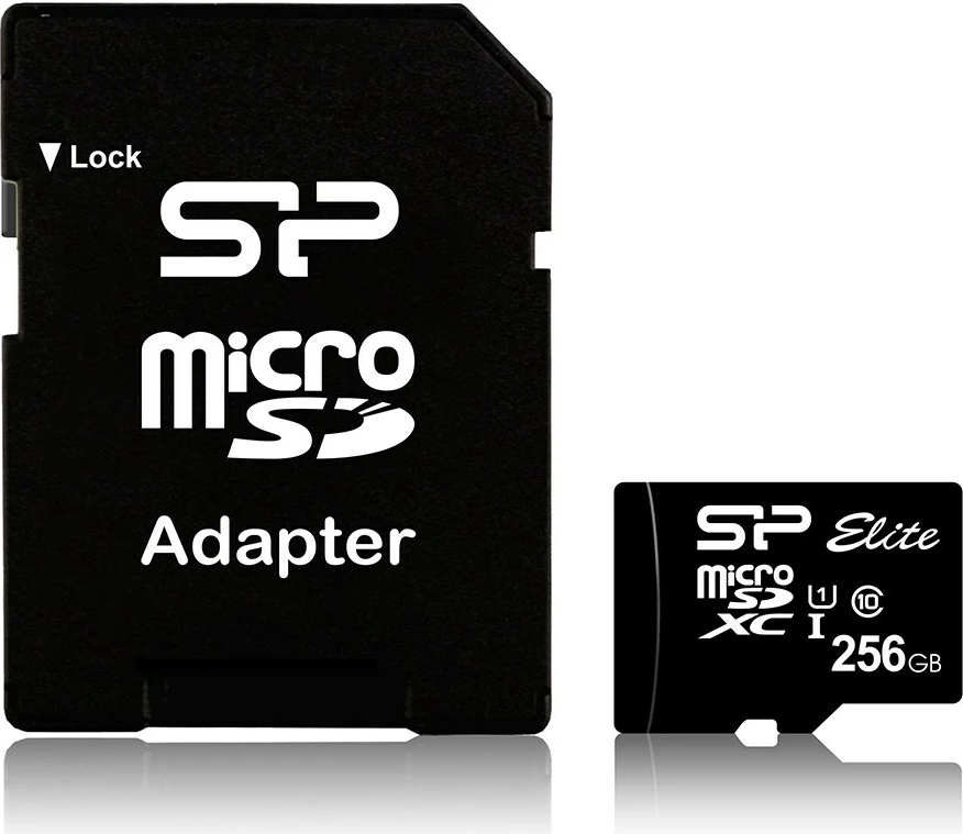 Kartë memorie Silicon Power Elite MicroSDXC, 256GB, e zezë