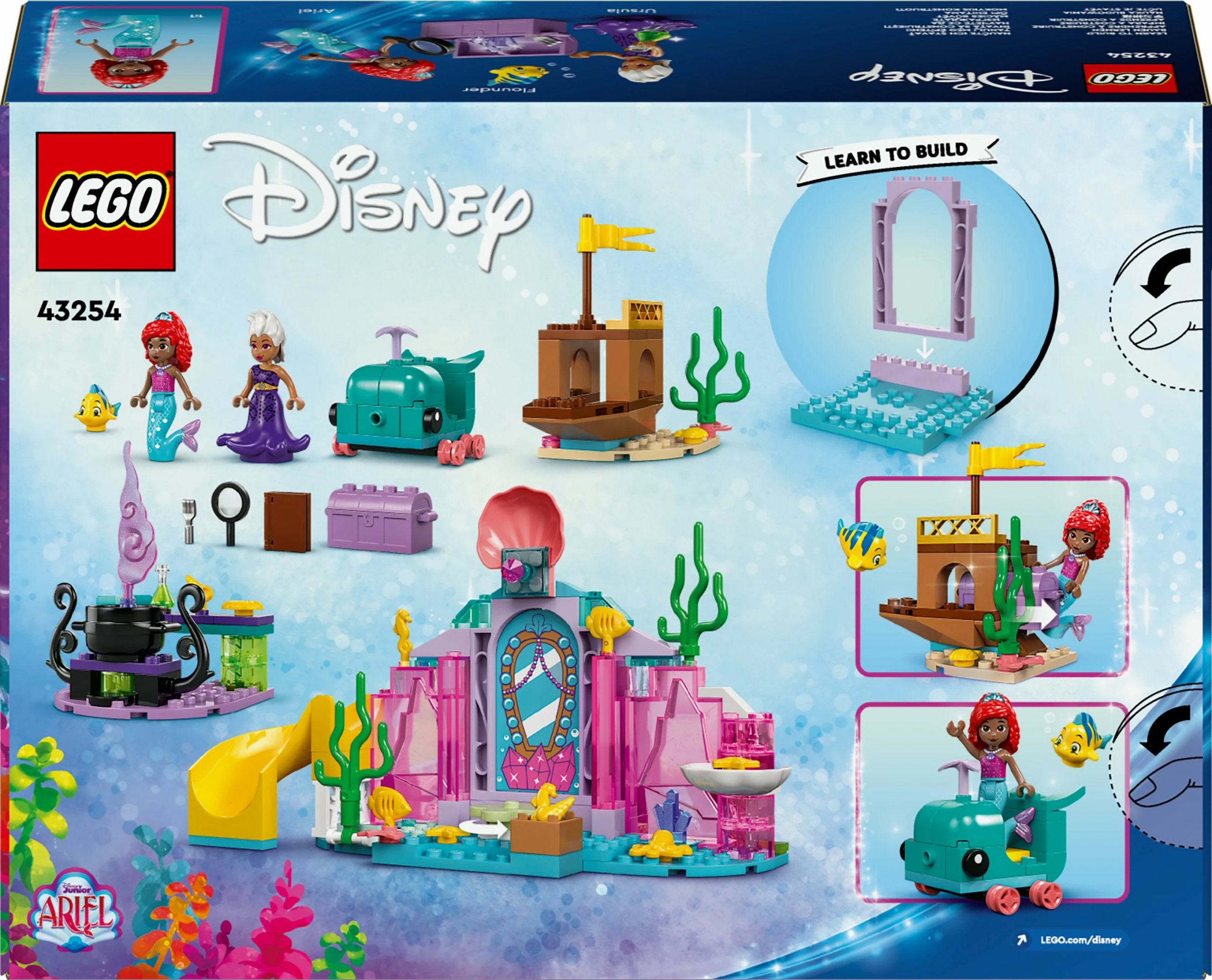 Set ndërtimi LEGO Disney 43254 Arielles Kristallhhle, shumëngjyrësh