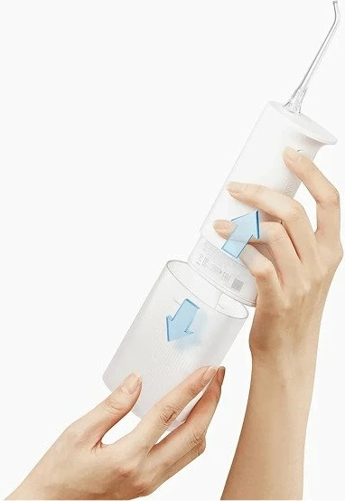 Irigator dentar Xiaomi Water Flosser 2, 200 ml, 3 moda, me bateri, 2 maja, i bardhë