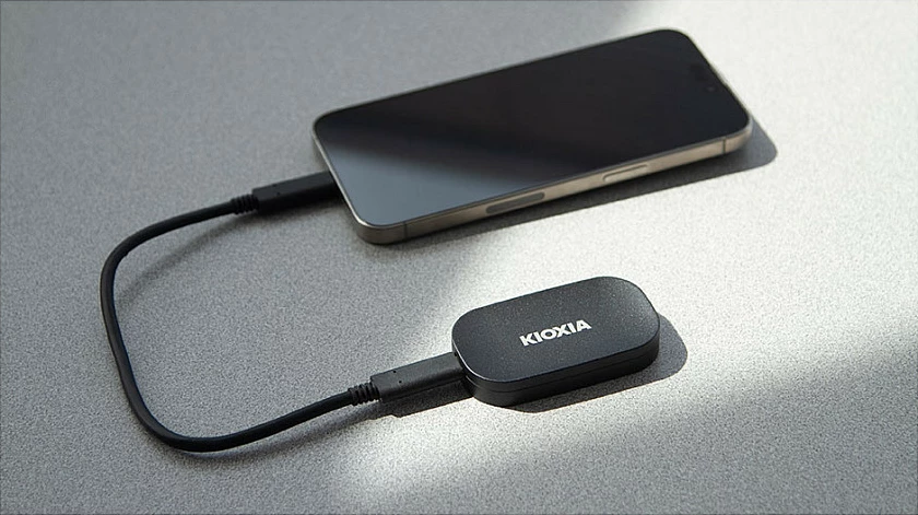 SSD i jashtëm Kioxia Exceria Plus G2, 1TB, USB-C 3.2 Gen 2, 1050/1000MB/s, i zi