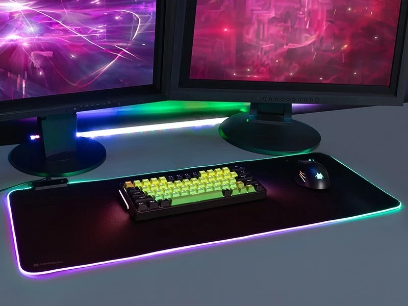 Mauspad Tracer GameZone Maxi RGB, 80 x 30 cm, Plastike, me ndriçim RGB