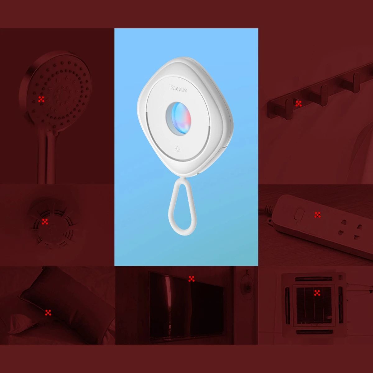 Detektor kamerash të fshehura Baseus Heyo FMHY000001, i zi