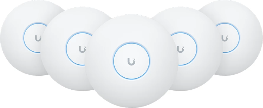 Access Point UBIQUITI UniFi U7 Pro, WiFi 7 tri-band 2.4/5/6 GHz, PoE+, paketë 5 copë, i bardhë