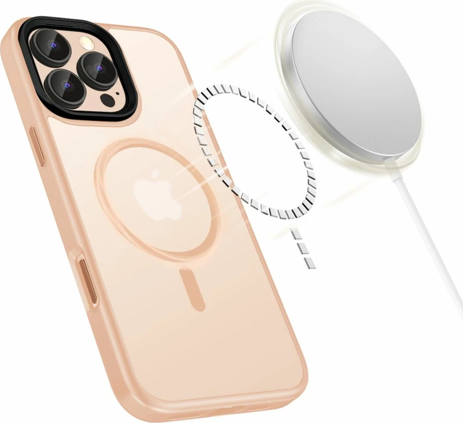 Mbështjellës Tech-Protect MagMat MagSafe për iPhone 16 Pro, Rozë