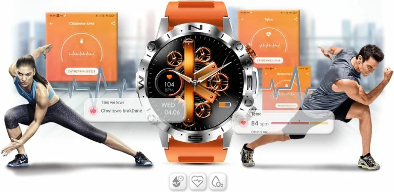 Smartwatch Gravity për të gjithë, e zezë