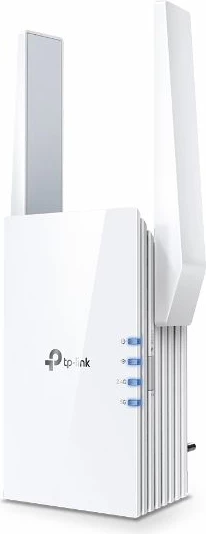 Zgjatues WiFi TP-LINK RE505X AX1500 Dual Band Wi‑Fi 6, 1x Gigabit Ethernet, 2 antena të jashtme, i bardhë