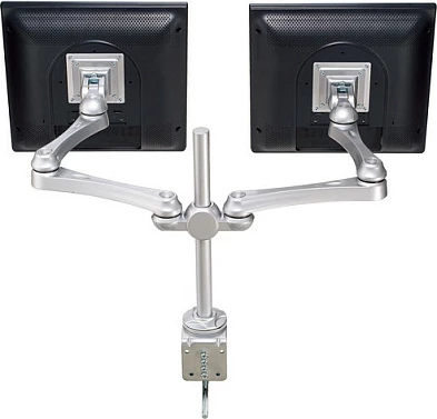 Krah për dy monitorë ROLINE Dual LCD, VESA 75x75/100x100, 2x8 kg, argjendtë