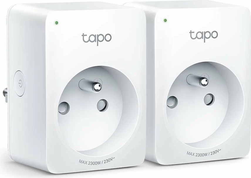 Prizë smart Wi‑Fi TP-Link Tapo P100 Mini, e bardhë, set 2 copë