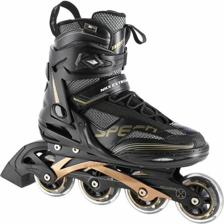 Rollera Nils Extreme unisex, të zeza dhe të arta