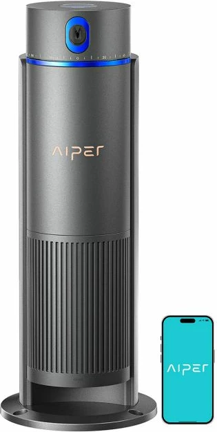 Sistem ujitjeje smart për kopsht Aiper IrriSense 2, deri 10 zona, mbulim 445 m², kontroll me aplikacion, gri e errët