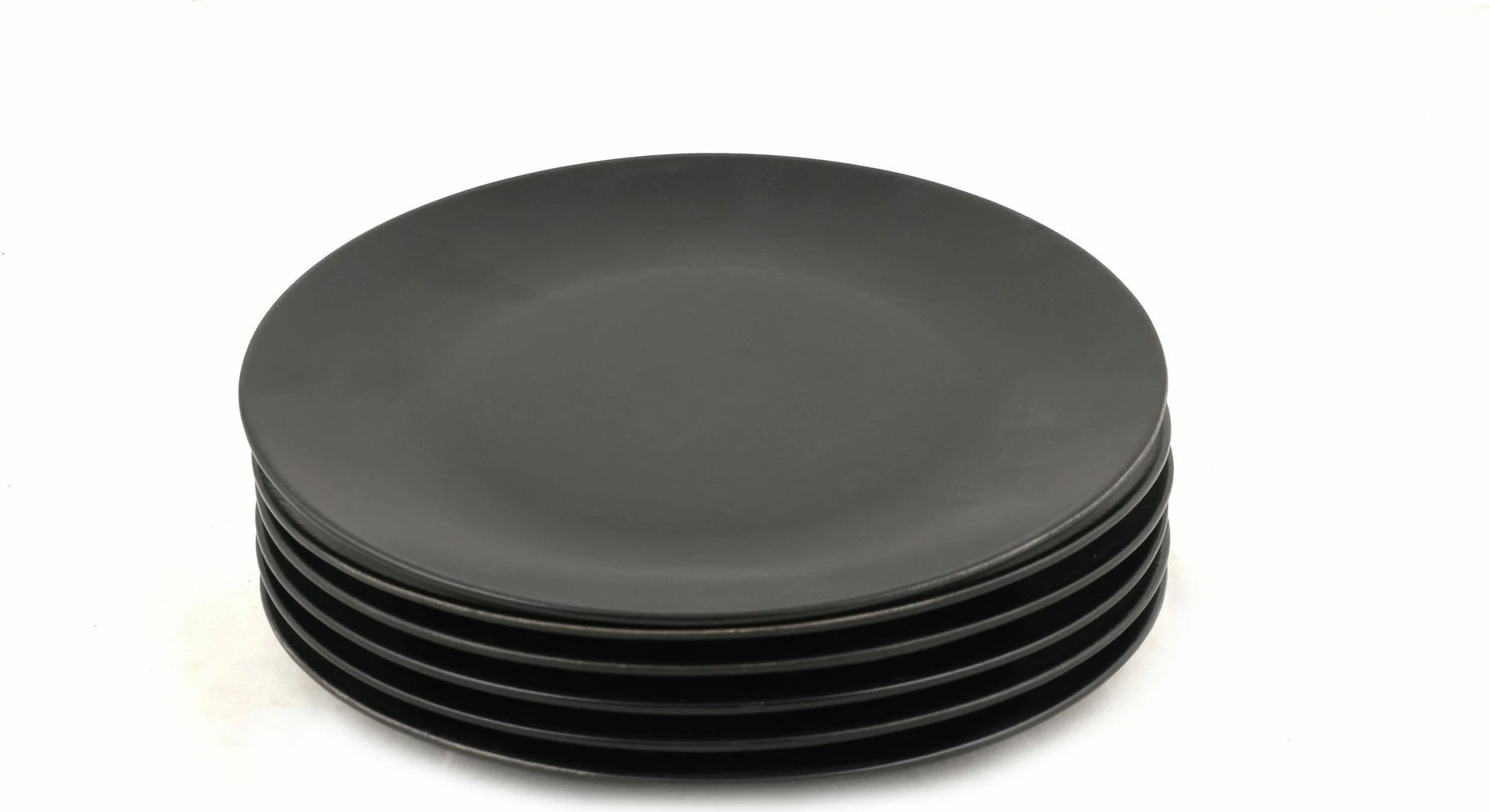 Set pjatash shërbimi (6 copë), Hermia Concept, ST040106F956A000000MAS3T00, ngjyrë e zezë mat