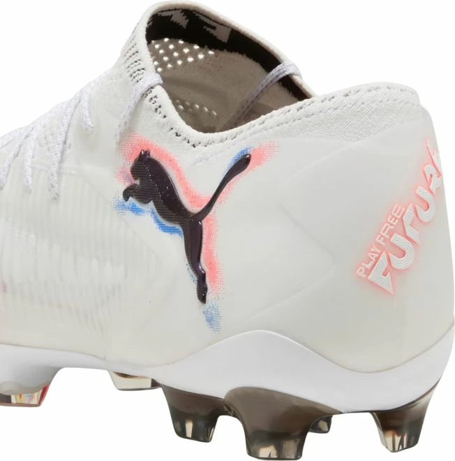 Atlete futbolli Puma për meshkuj, të bardha-portokalli