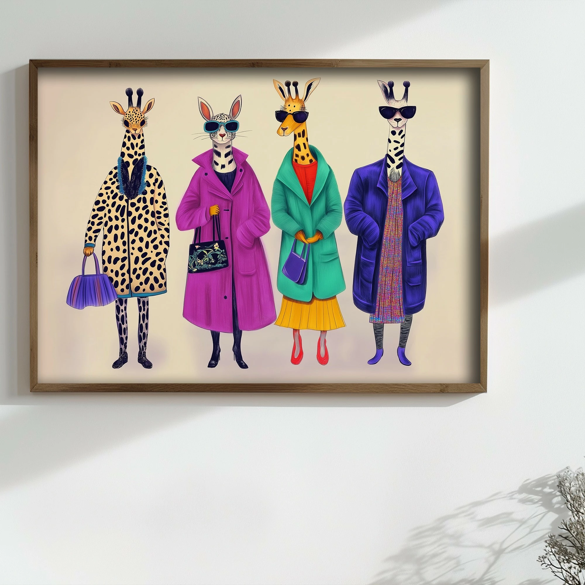 Pikturë dekorative me kornizë MDF, Wallity, TUN130-XL, shumëngjyrëshe, 50x70x3.5cm