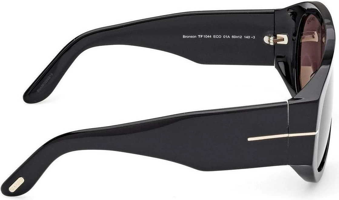 Syze dielli për meshkuj Tom Ford BRONSON FT1044 01A, të zeza [Ngjyra: 60]