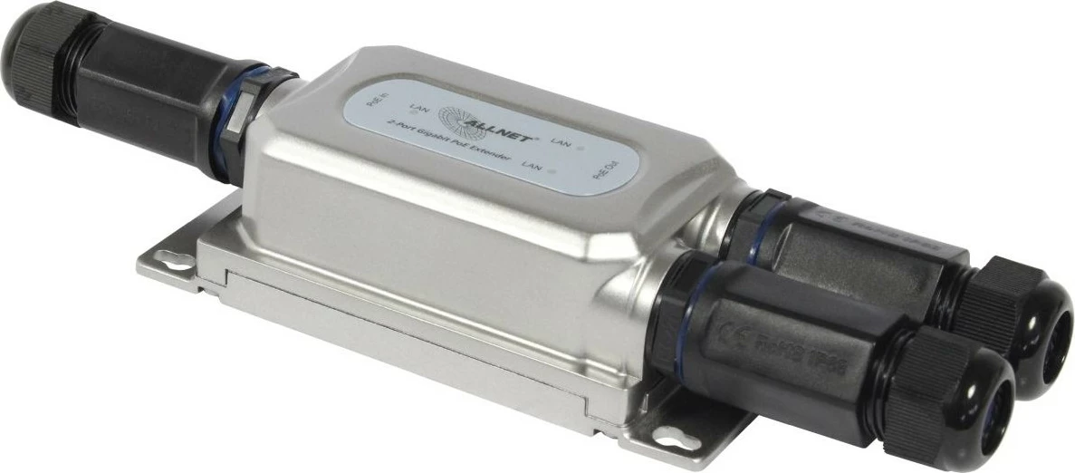 Repeater rrjeti ALLNET ALL-PR2013O-30W, 1000 Mbit/s, Ethernet LAN, e zezë, argjend