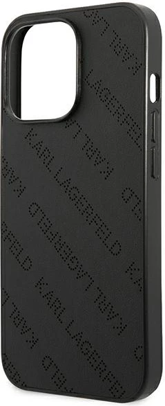 Mbështjellës Karl Lagerfeld Perforated Allover për iPhone 13 Pro Max 6.7", i zi