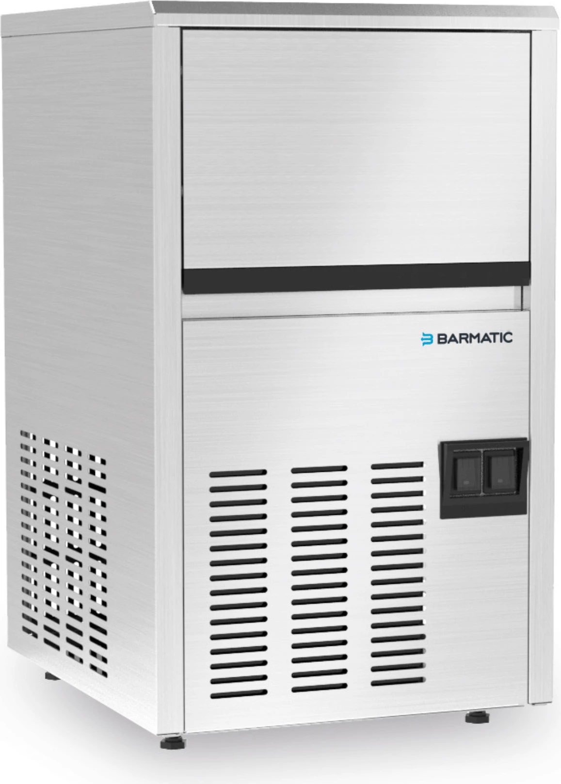Aparat për kube akulli Barmatic Coolice ICE 250 21 kg/24h rezervuar 4 kg ajër-ftohje inoks