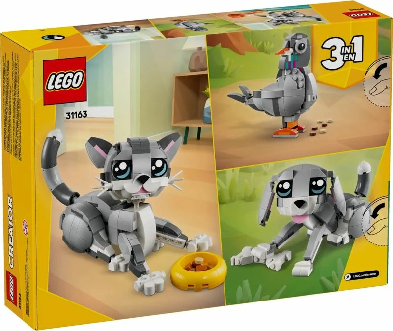 Lodra LEGO për fëmijë, Creator 3in1 Mischievous Cat