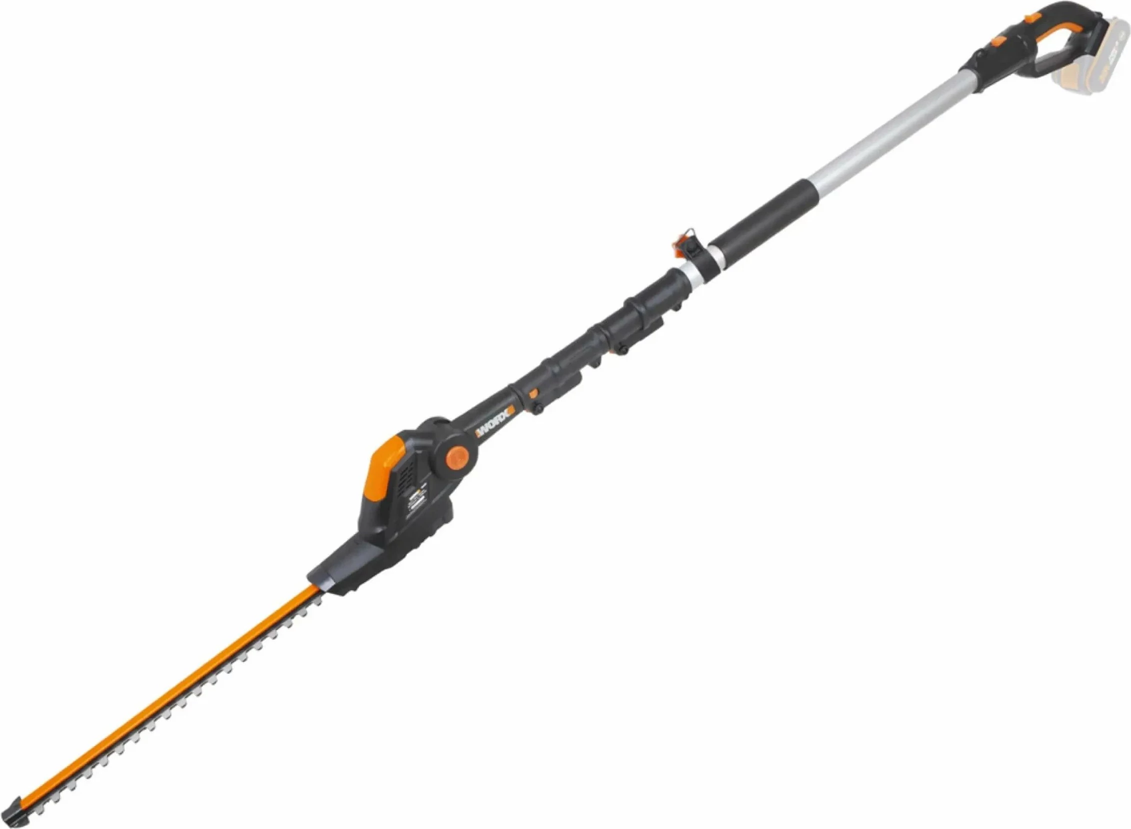Gërshërë pa kabllo për gardh Worx WG252E.9 45 cm 20 V, set solo pa bateri/karikues, e zezë/portokalli