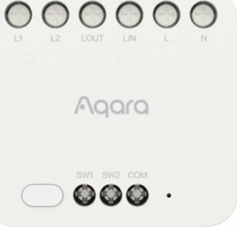 Modul relé smart home Aqara DCM-K01, dual, ZigBee, 100-250V, i bardhë, 1 copë