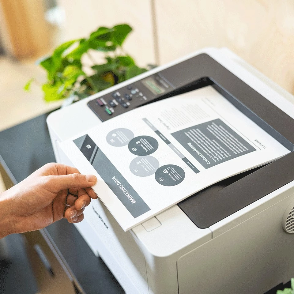 Printer lazer Brother HL-L5210DW, 1200x1200 DPI, Wi-Fi, Duplex, i bardhë 5