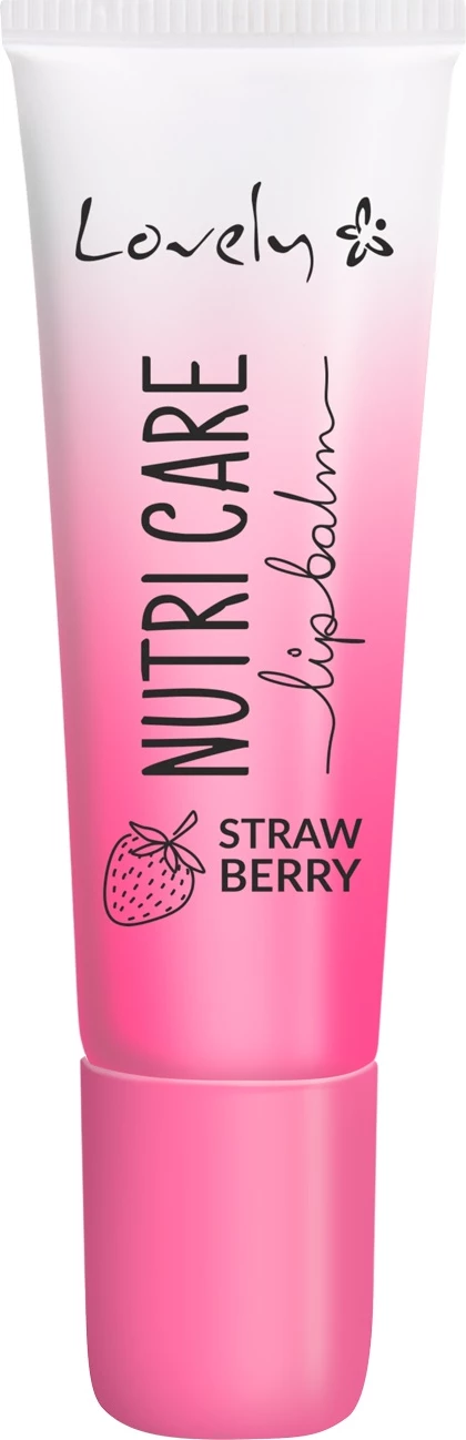 Balsam për buzë Lovely Nutri Care Lip Balm për femra, 3 copë, luleshtrydhe, 8ml
