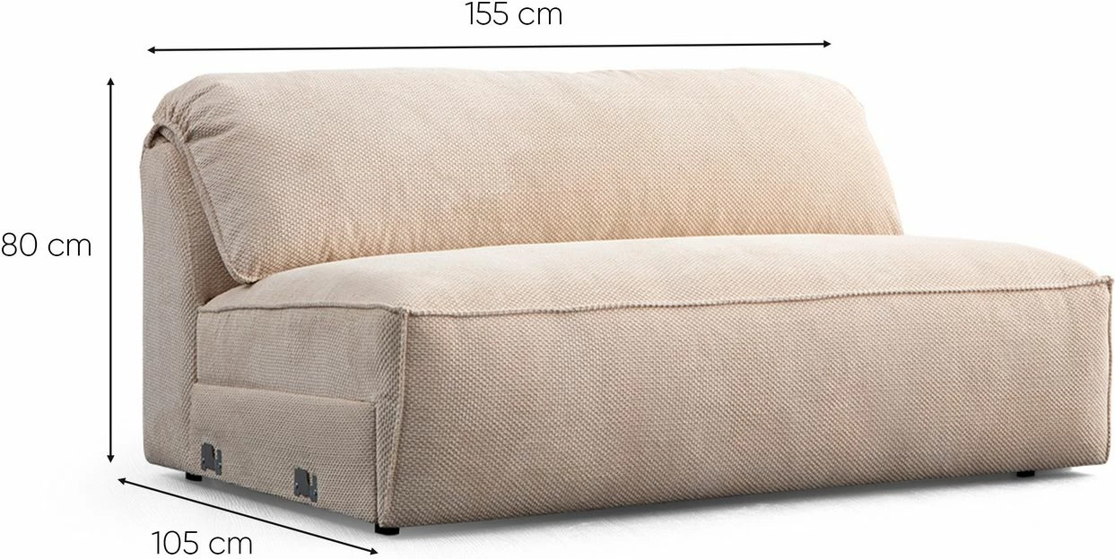 Këndare Flamingo, krem, Atelier del Sofa, set me 5 pjesë