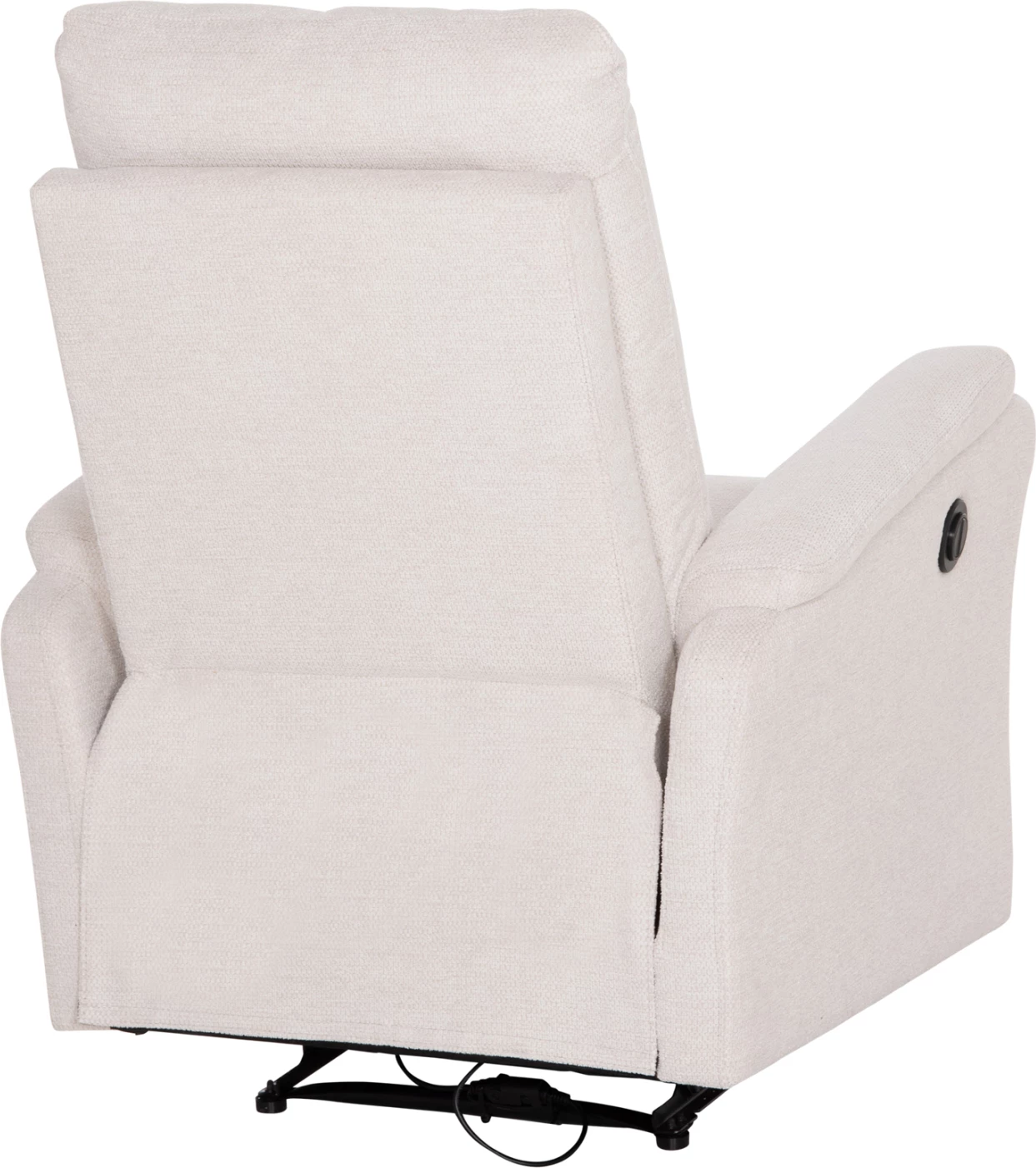 Fotel relaksues me reclin elektrik, stof bezhë, SYNTHIA FH3309.01, 75x86x100cm