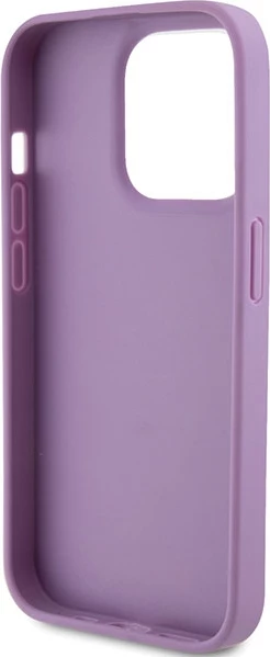 Mbështjellës Guess Leather 4G Stamped për iPhone 15 Pro Max, vjollcë