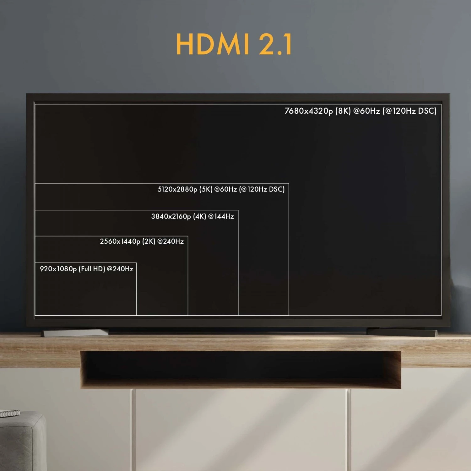 Kabëll HDMI Claroc 2.1 AOC 8K 10m