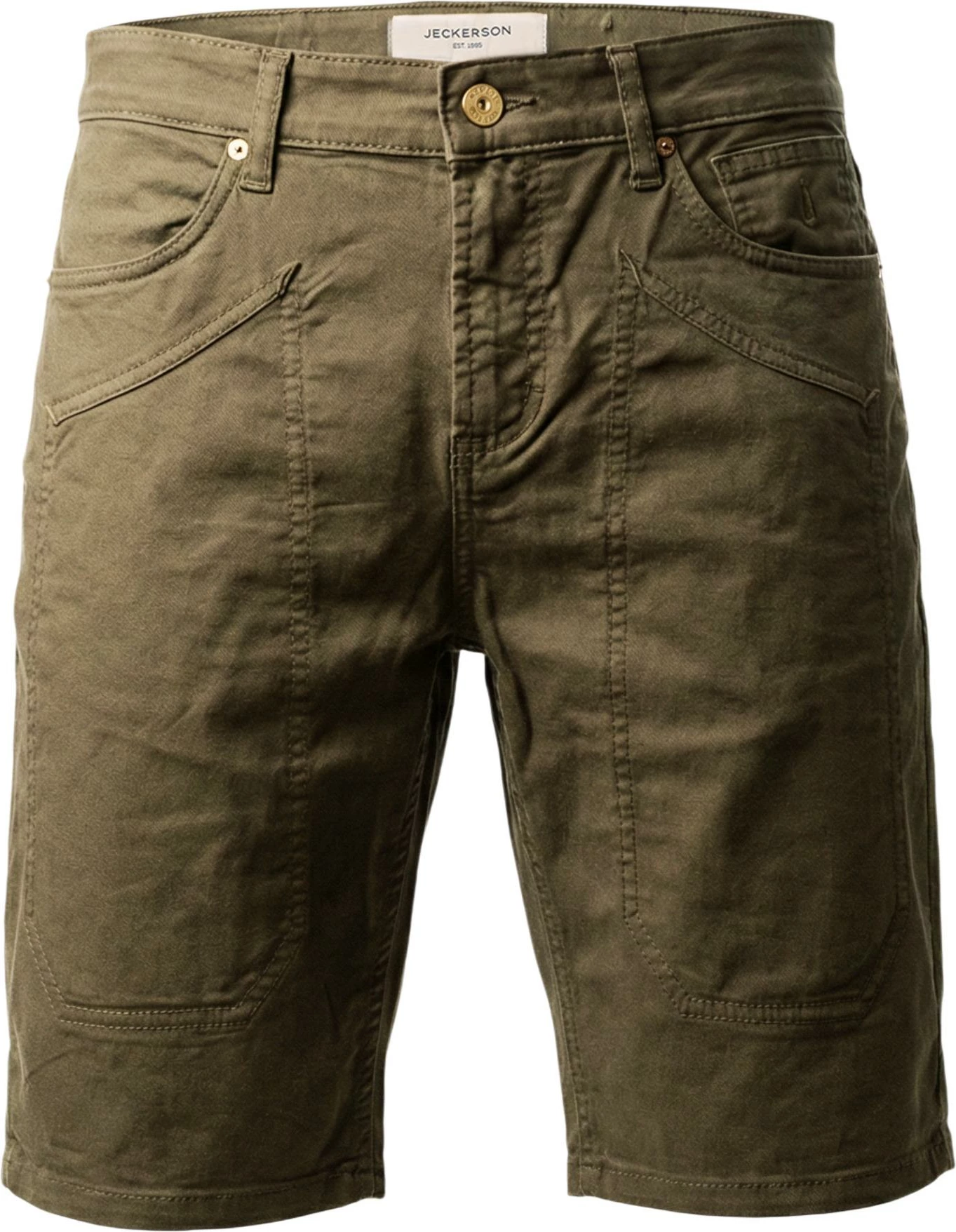 Shorce bermuda për meshkuj Jeckerson Jayden 5 Tasche Toppa Slim, të gjelbra [Madhësia: W29]