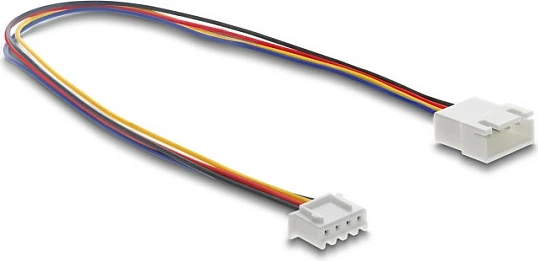Kabllo zgjatëse për ventilator 4-pin DeLOCK 90868, 30 cm, AWG26, shumëngjyrëshe