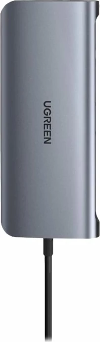 USB Hub Ugreen CM179, 10-në-1, USB-C, HDMI 4K, VGA, Ethernet, 100W, Space Gray