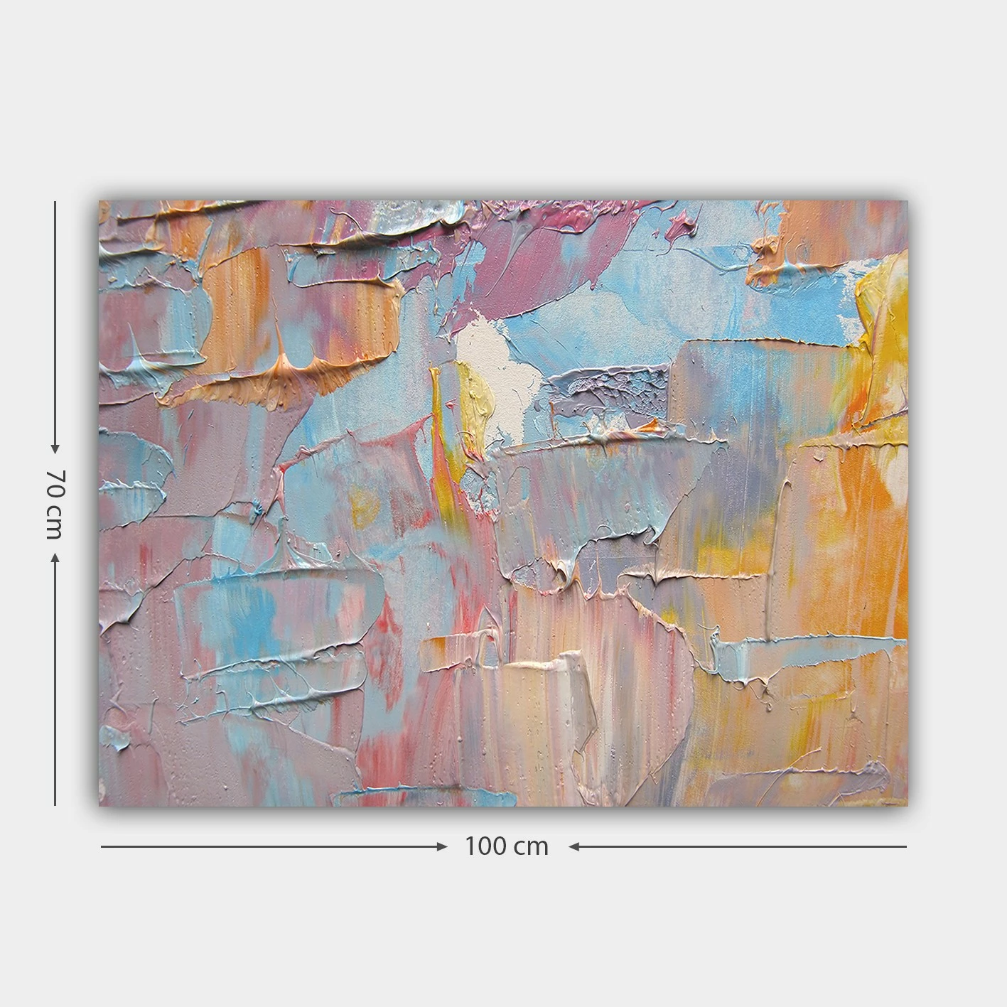Pikturë dekorative në kanavacë, shumëngjyrëshe, 70x100cm