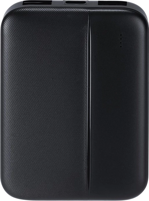 Powerbank RIVACASE VA2006 5000 mAh 10W 2x USB-A USB-C hyrje airplane friendly, e zezë