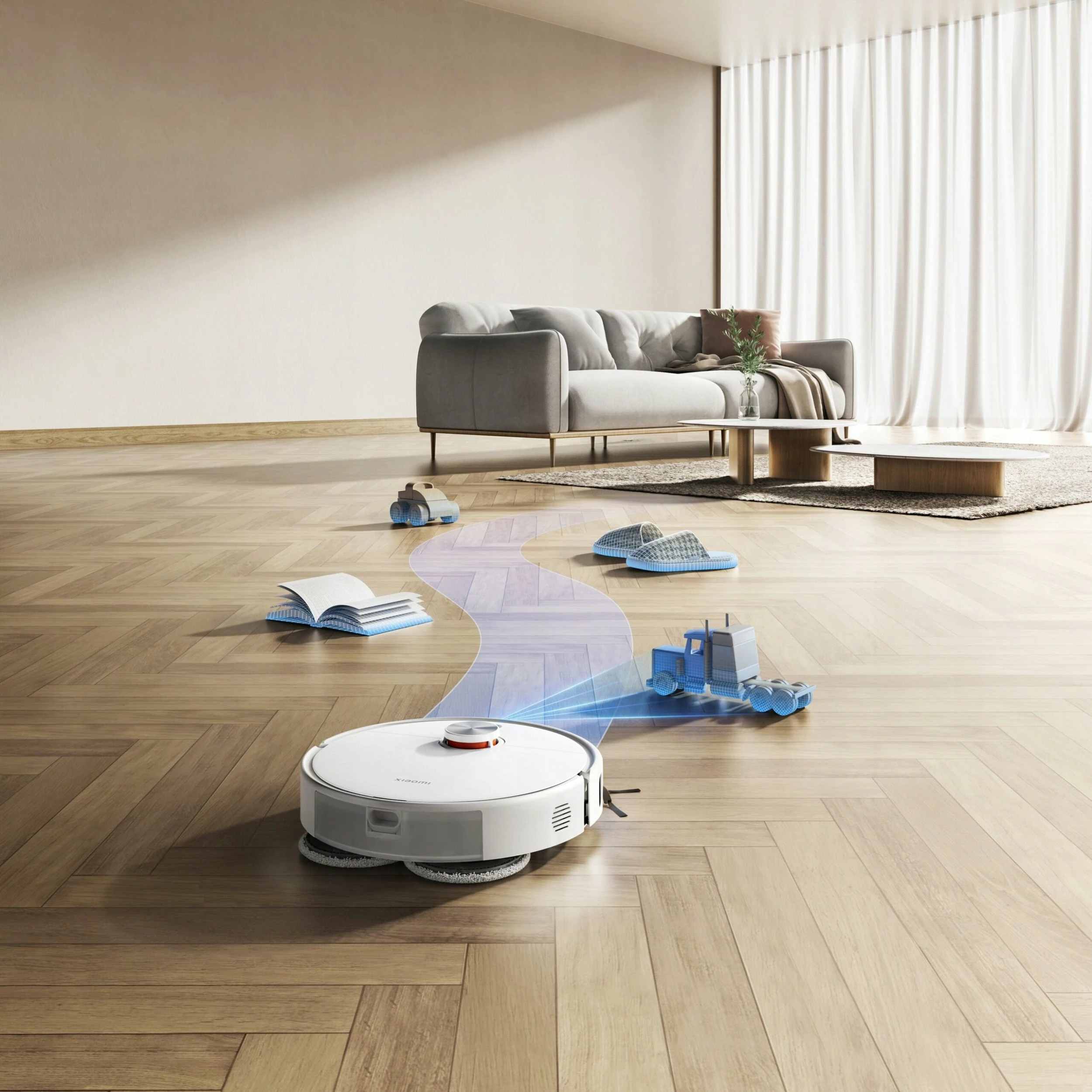 Robot fshesë Xiaomi S40 Pro 15000Pa 5200mAh, e bardhë