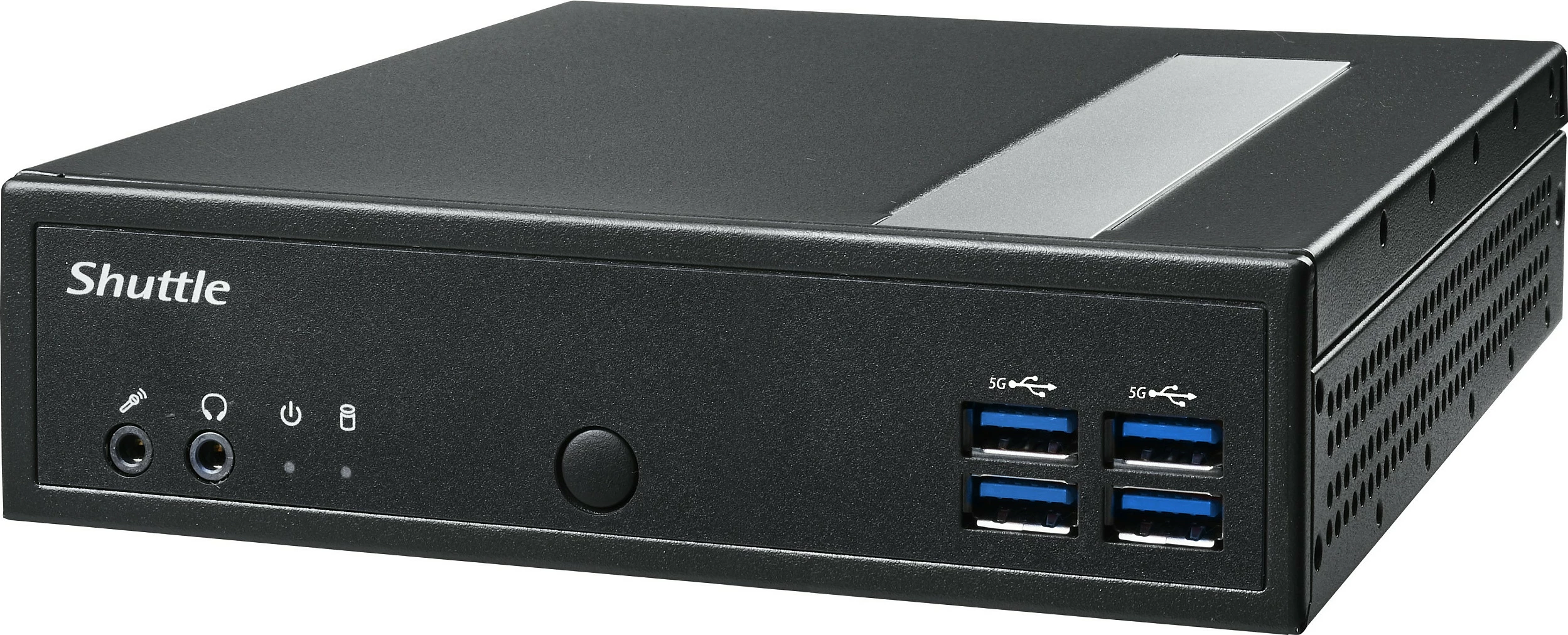 Mini PC Barebone Shuttle DL40N, Intel N150, 1.35L, pasiv, 2x LAN, DisplayPort, VESA, i zi
