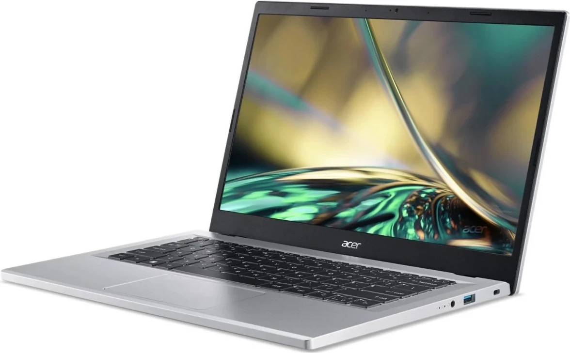 Laptop Acer Aspire 3 A314-36P-3772, Intel Core i3-N305, 8 GB RAM, 256 GB SSD, 14", Silver