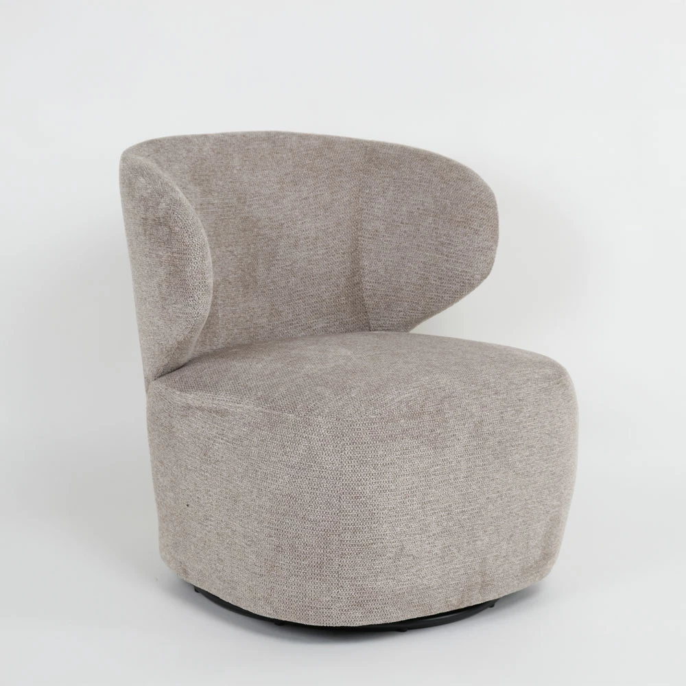 Karrige GEO me rrotullim, ngjyrë gri-latte, 74x76x75cm