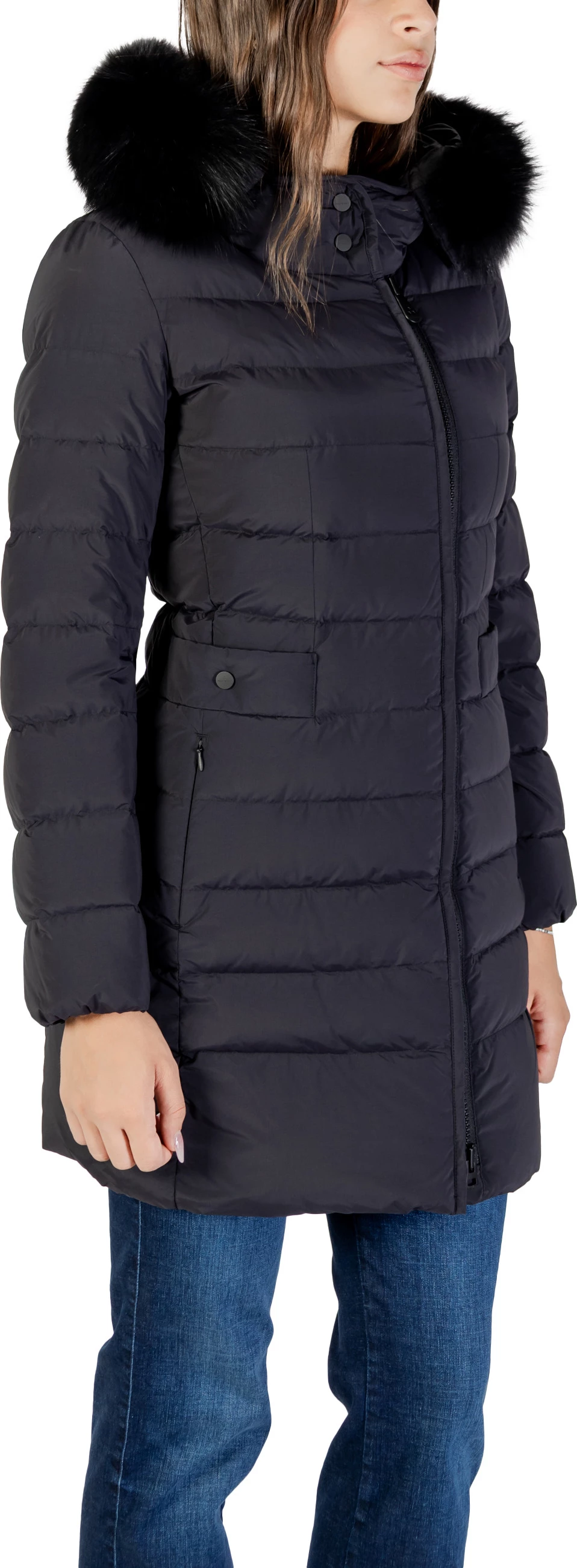 Pallto parka për femra Peuterey SERIOLA ML 06 FUR PED545801190986, e zezë [Madhësia: XL]