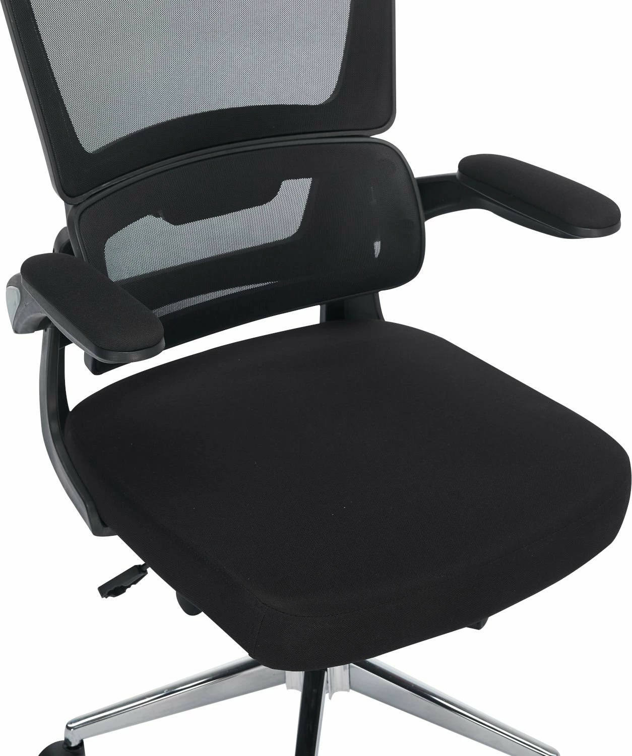 Karrige zyre ergonomike Mozos ERGO-K, me rrota, me mbështetëse koke, 150 kg, e zezë