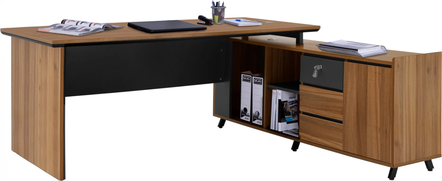 Bibliotekë profesionale për zyre Supreme me kënd të kthyeshëm 200x180x76 FH2384