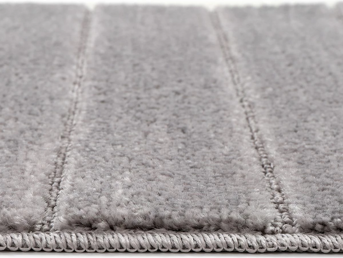 Set tapetash për banjo (2 copë), Mijolnir, model me vija, ngjyrë gri