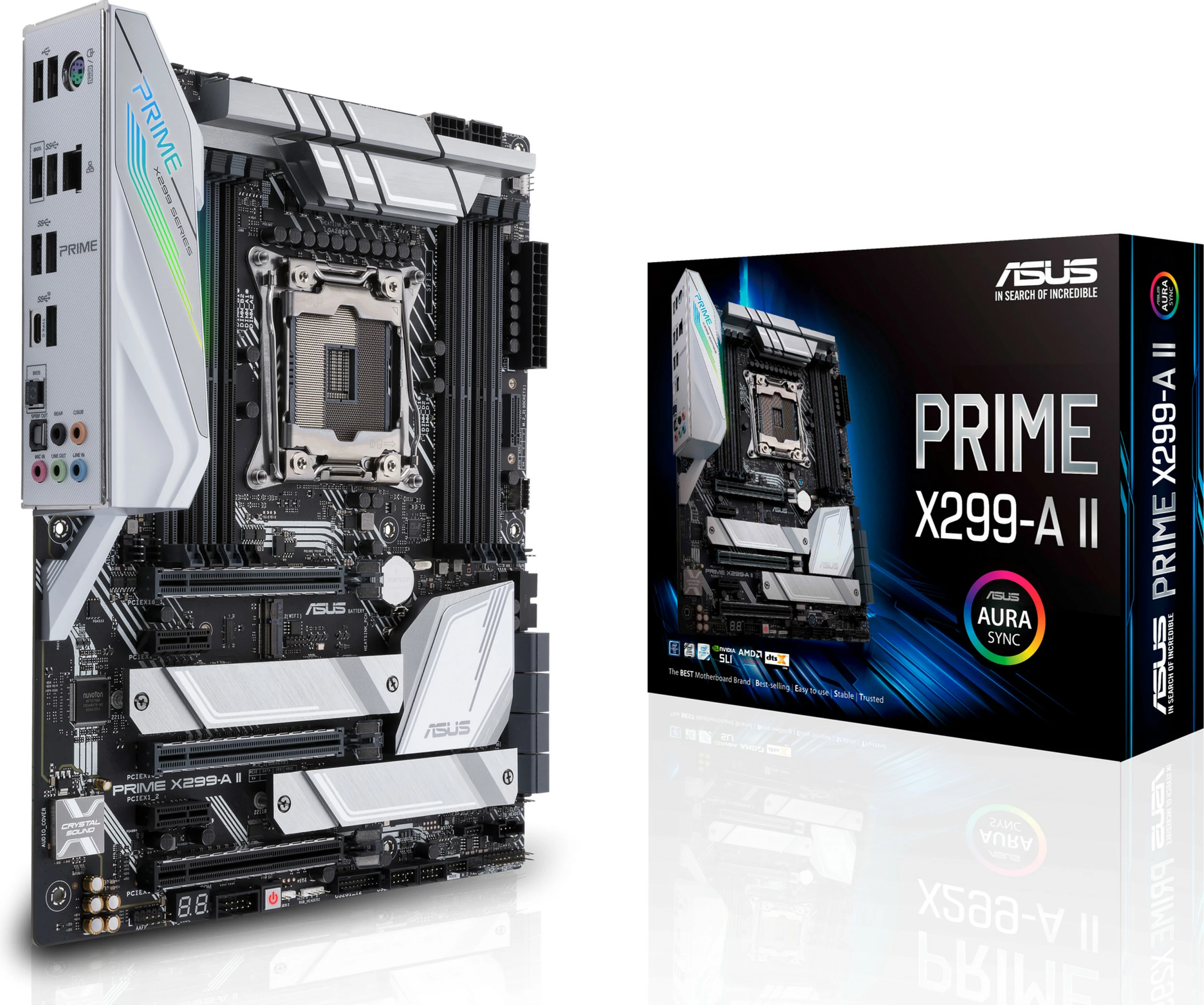 Pllakë amë ASUS Prime X299-A II, Intel, LGA 2066, DDR4-SDRAM, 256 GB