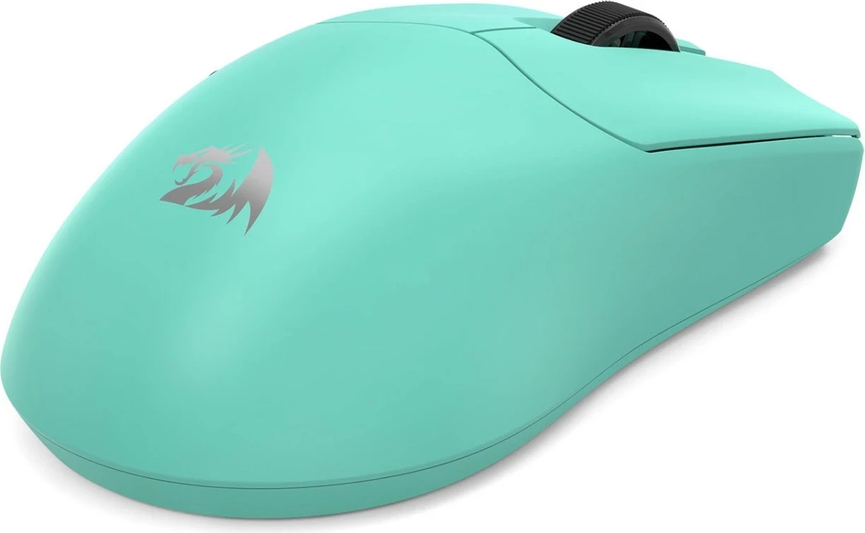 Maus gaming Redragon Axion M933, wireless Bluetooth/2.4G + USB-C, 45000 DPI, 60 g, turkiz