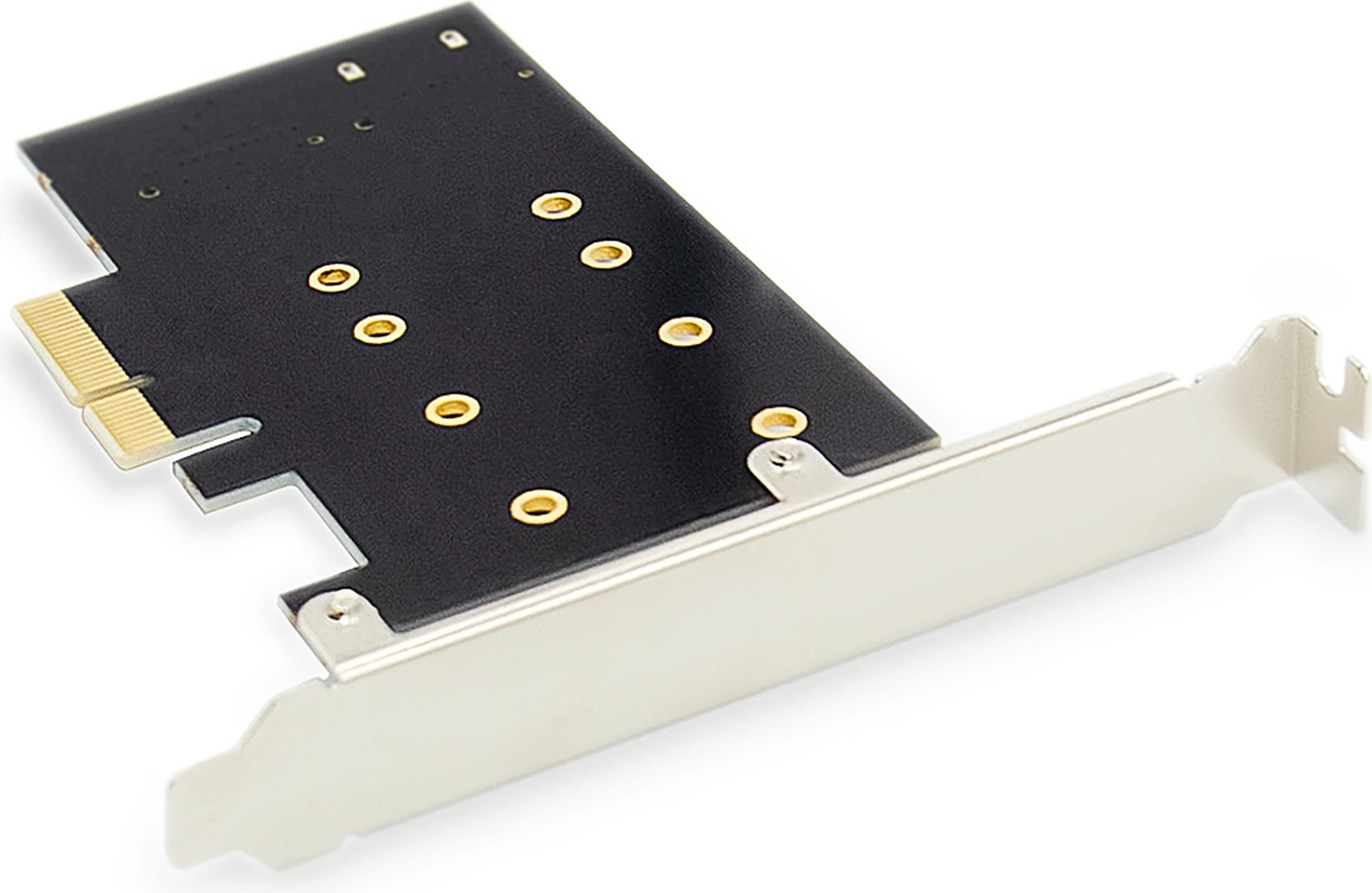 Kartë zgjerimi Digitus PCIe 3.0 x4 për SSD M.2 NGFF/NVMe, 2 slote, e zezë